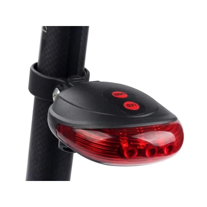 Kerékpár hátsó lámpa 5 LED