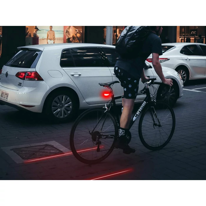 Kerékpár hátsó lámpa 5 LED