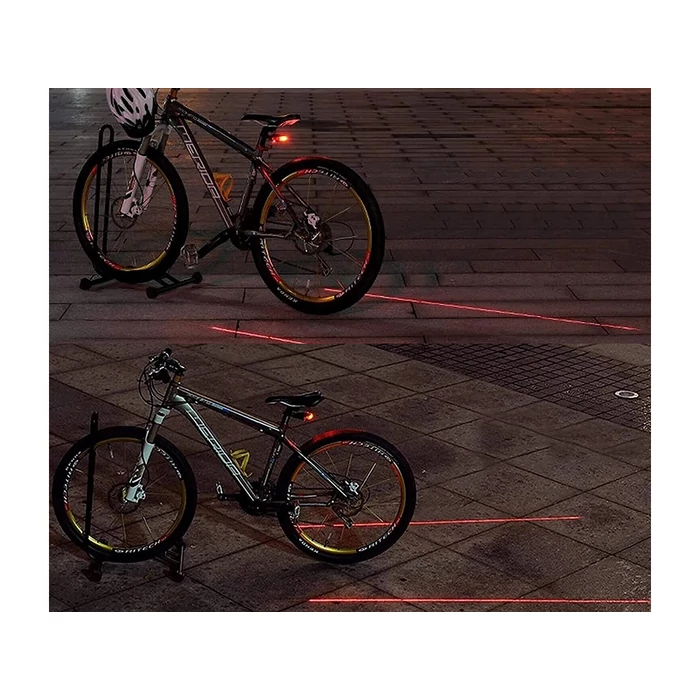 Kerékpár hátsó lámpa 5 LED