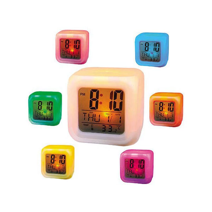 Ébresztőóra LCD, hőmérő