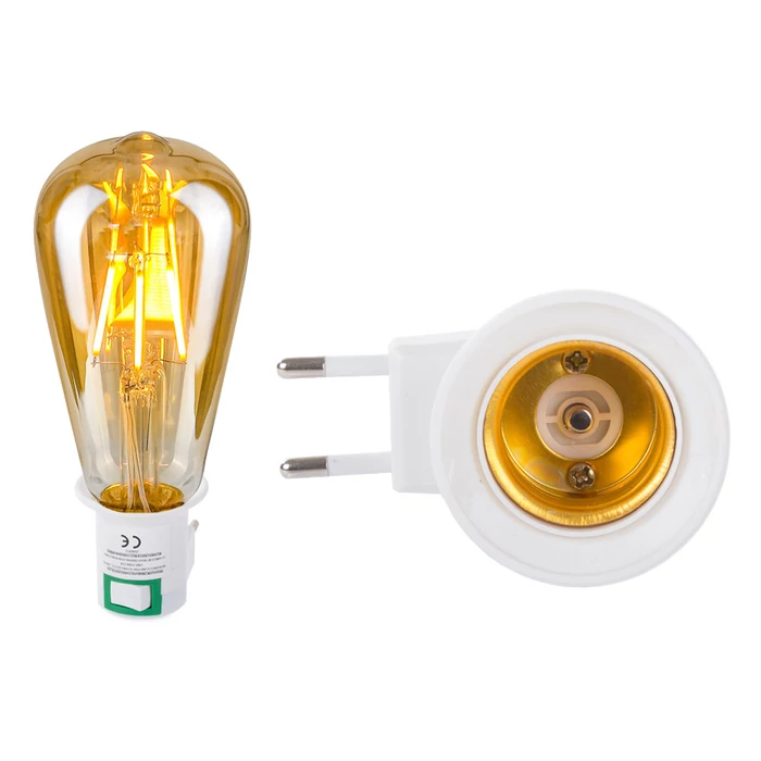 Izzó adapter, kapcsoló 230v e27