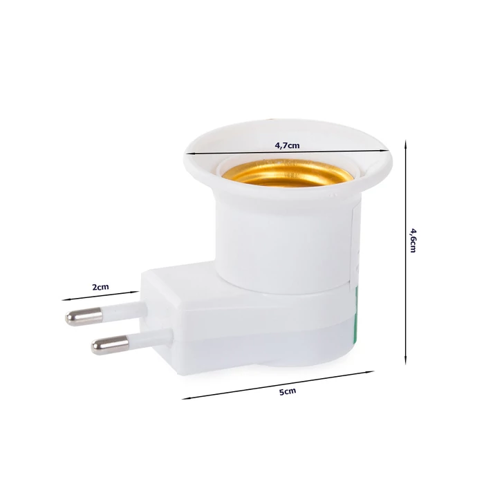 Izzó adapter, kapcsoló 230v e27