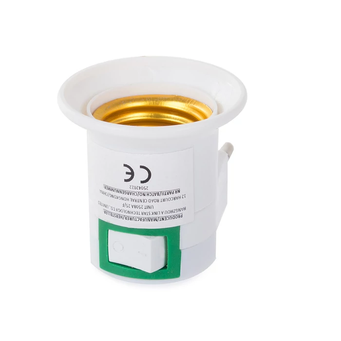 Izzó adapter, kapcsoló 230v e27