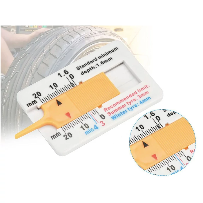 Gumikopás jelző, mélységmérő