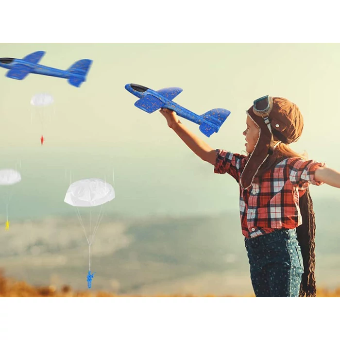 Siklórepülő 36x37cm kék