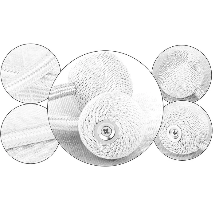 Mágneses függönyelkötő, fehér