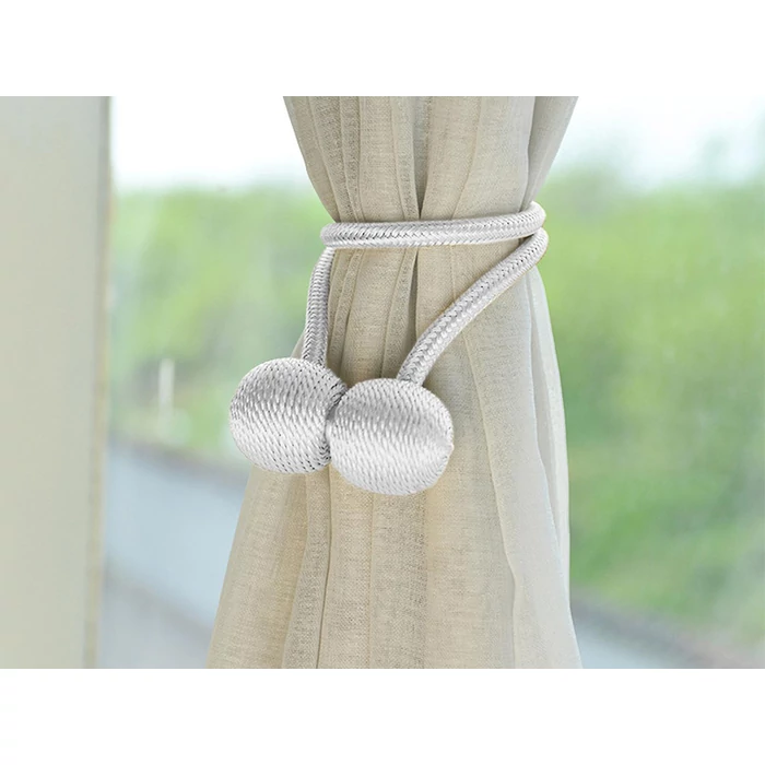 Mágneses függönyelkötő, fehér