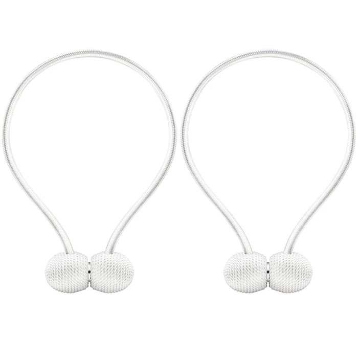 Mágneses függönyelkötő, fehér