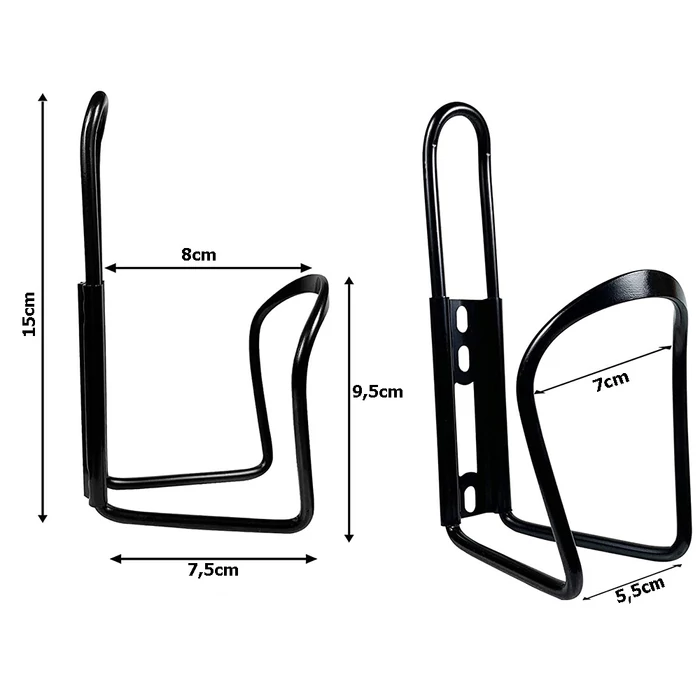 Kerékpár kulacstartó, fekete