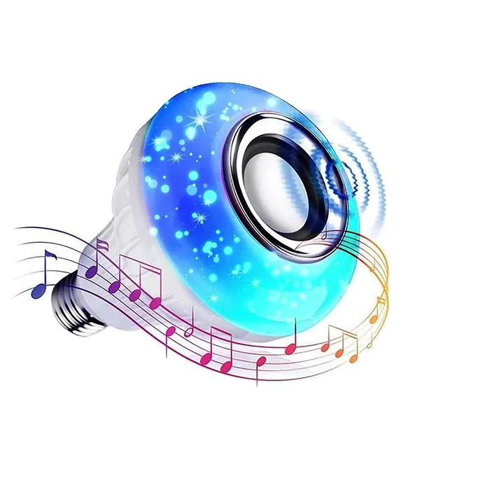 Színes LED izzó, bluetooth hangszóró