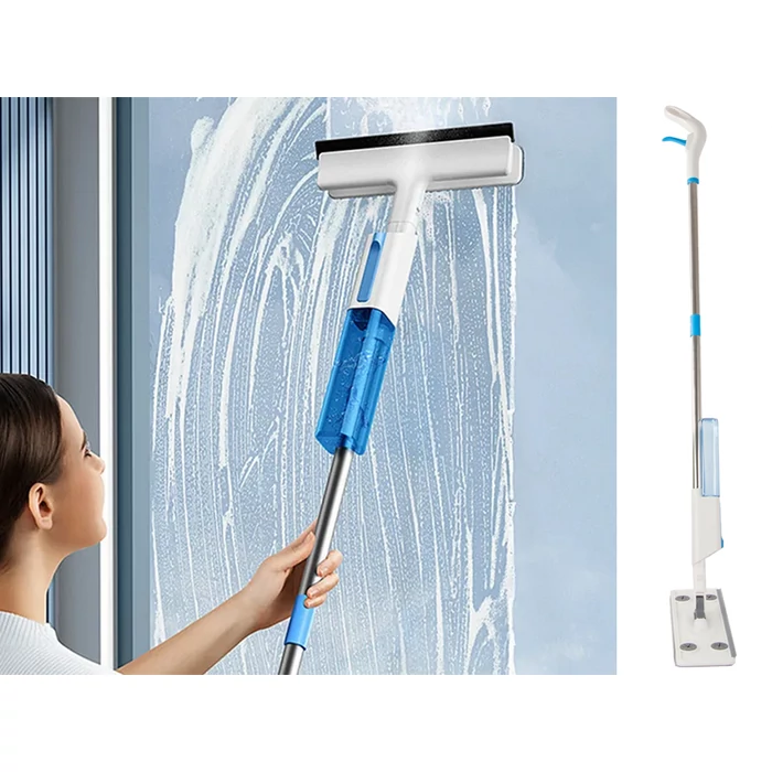 2 az 1-ben lapos felmosó ablak- és padlótisztító spray-vel