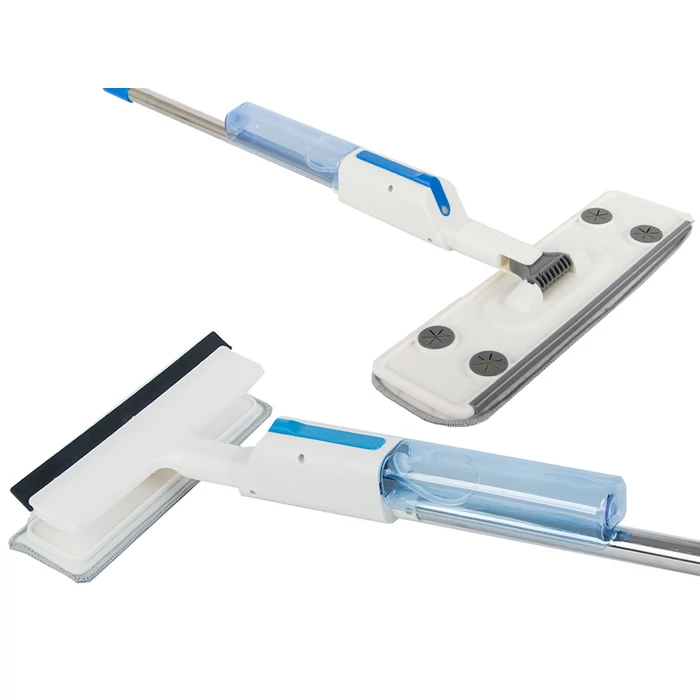 2 az 1-ben lapos felmosó ablak- és padlótisztító spray-vel