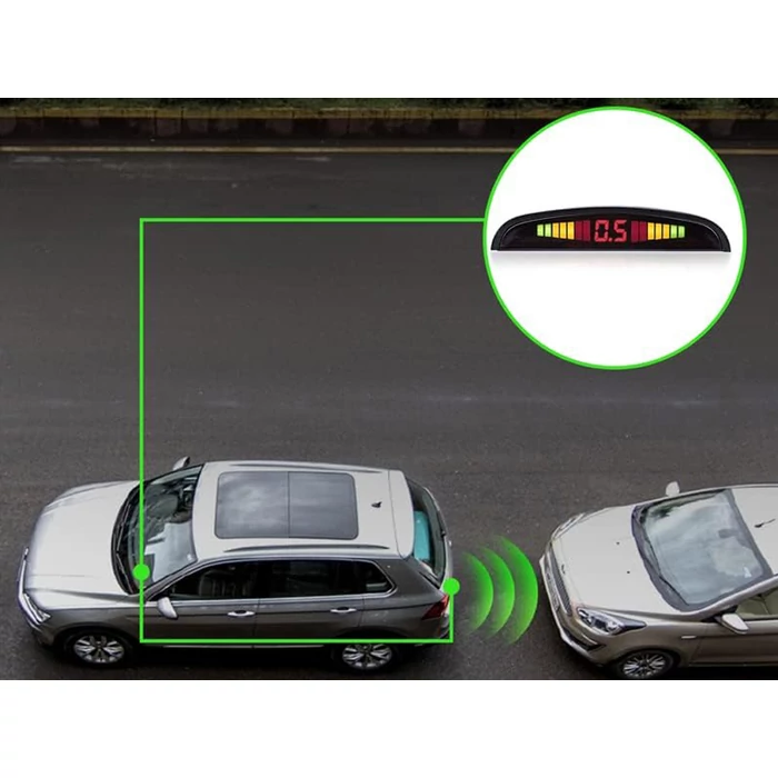 Tolatóradar szett LCD kijelzővel