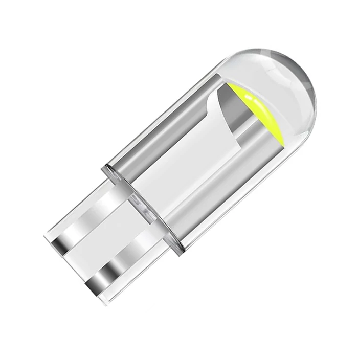 T10 LED autóizzó fehér színben, W5W foglalattal, 2 db