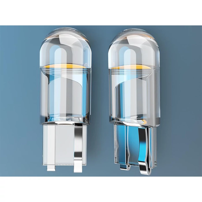 T10 LED autóizzó fehér színben, W5W foglalattal, 2 db