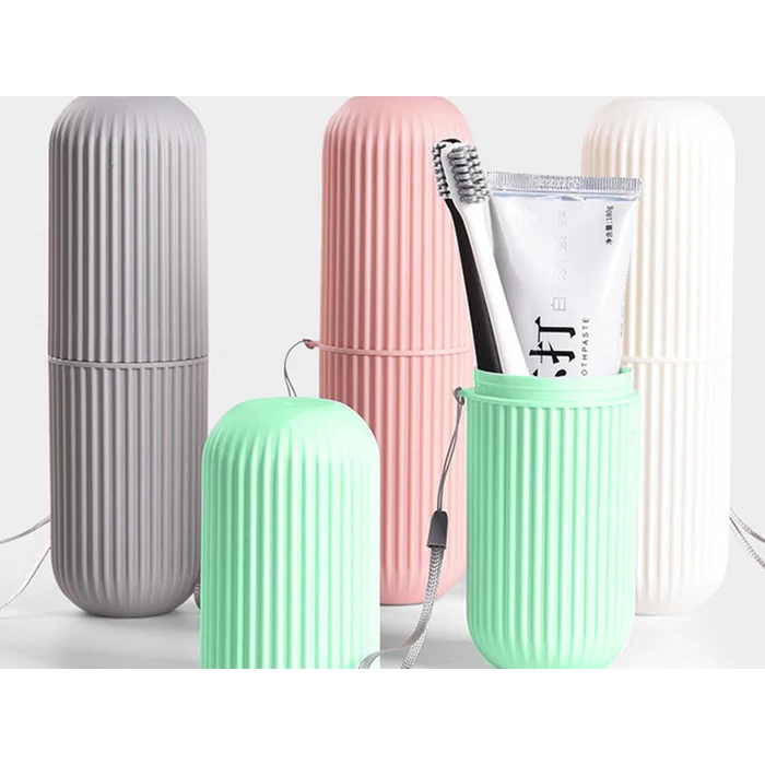 Fogkefe és fogkrém tartó utazáshoz