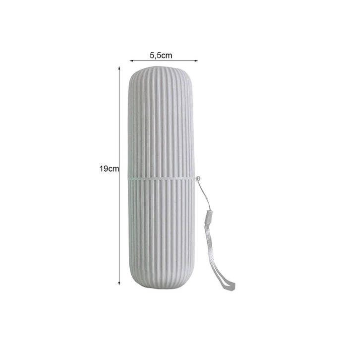 Fogkefe és fogkrém tartó utazáshoz