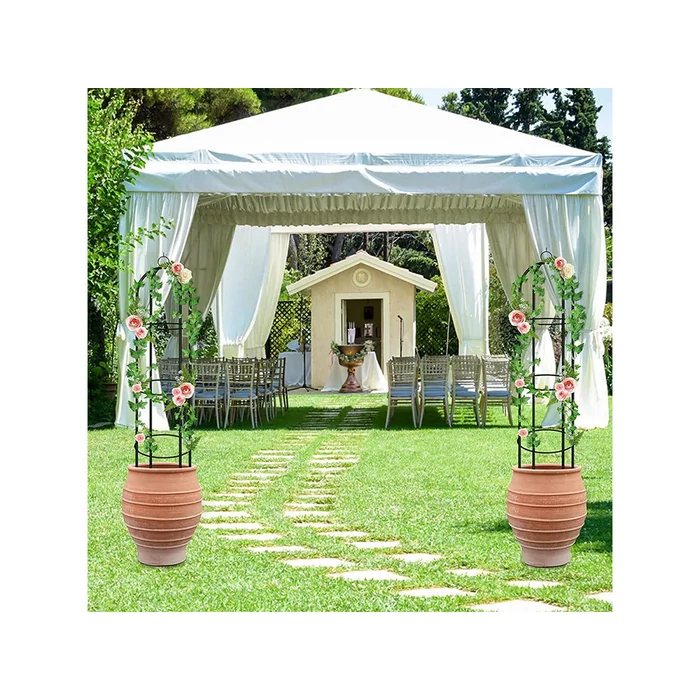 Kerti pergola virágtartó 