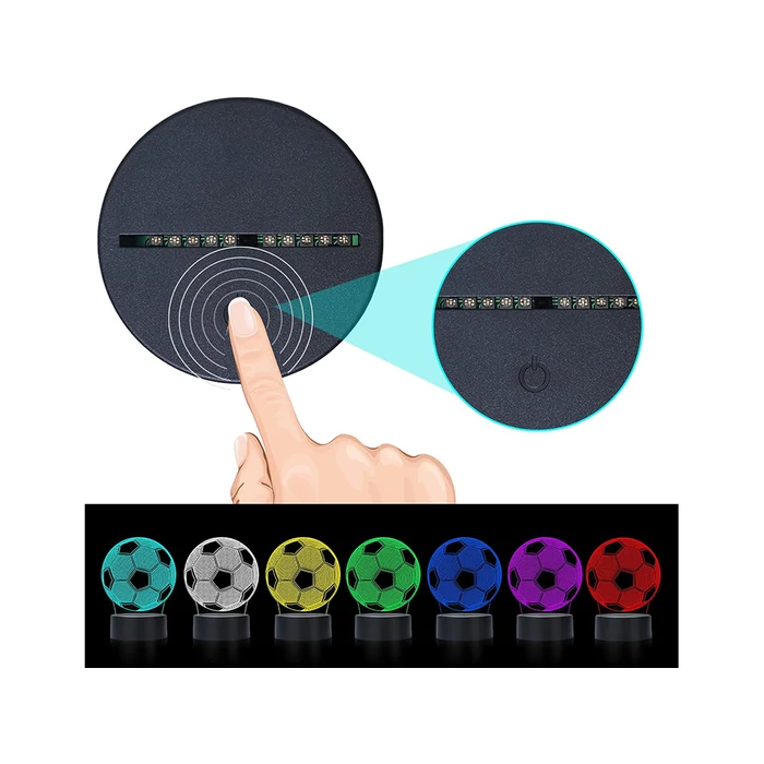 3d led football éjszakai lámpa