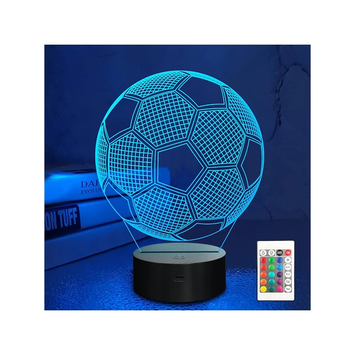 3d led football éjszakai lámpa