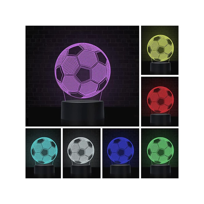 3d led football éjszakai lámpa