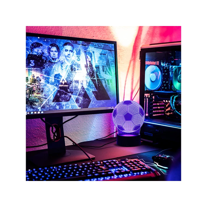 3d led football éjszakai lámpa