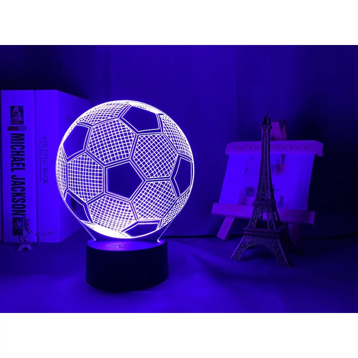 3d led football éjszakai lámpa