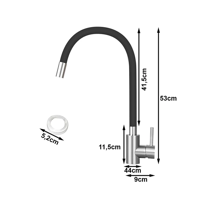 Konyhai csaptelep flexibilis kifolyóval