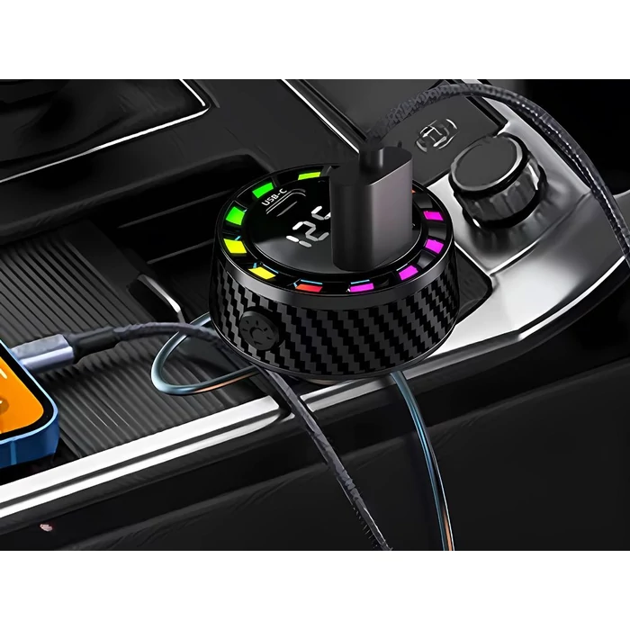 Többfunkciós autós töltő szivargyújtó aljzathoz