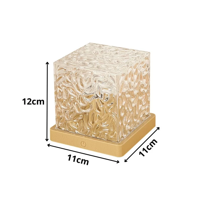 Színes LED-es dekorációs kocka lámpa 16 színnel, távirányítóval