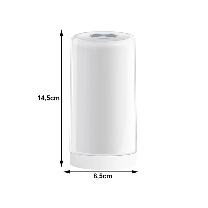 Érintőkapcsolós, akkus éjjeli lámpa 4 színnel