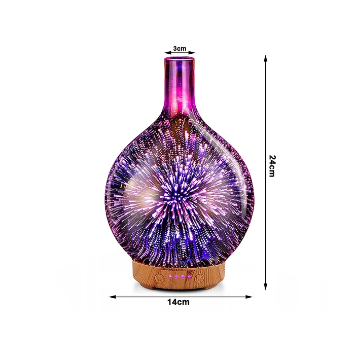 Párásító üvegbúra látványos éjszakai fénnyel