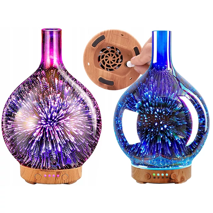 Párásító üvegbúra látványos éjszakai fénnyel