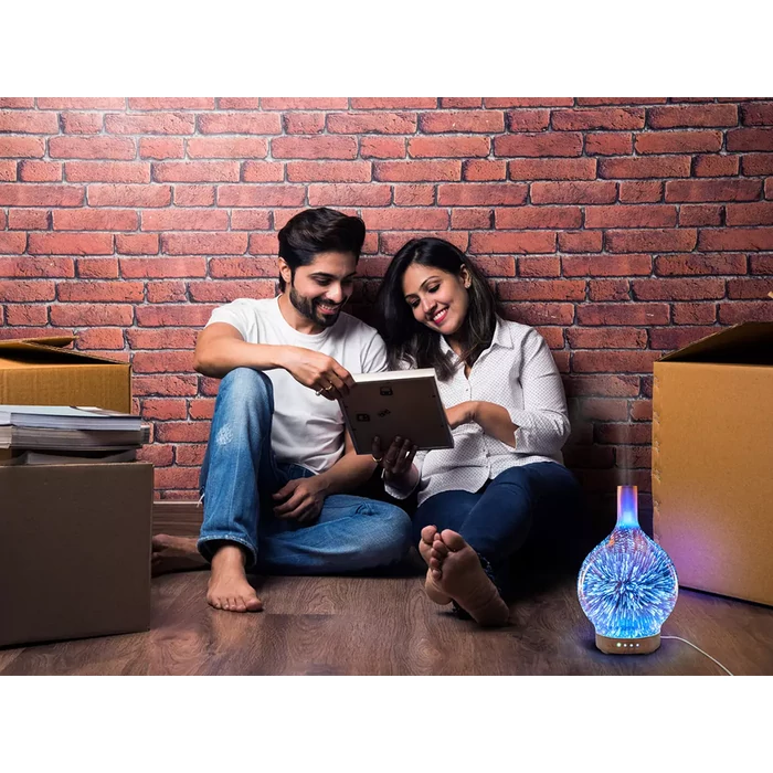 Párásító üvegbúra látványos éjszakai fénnyel