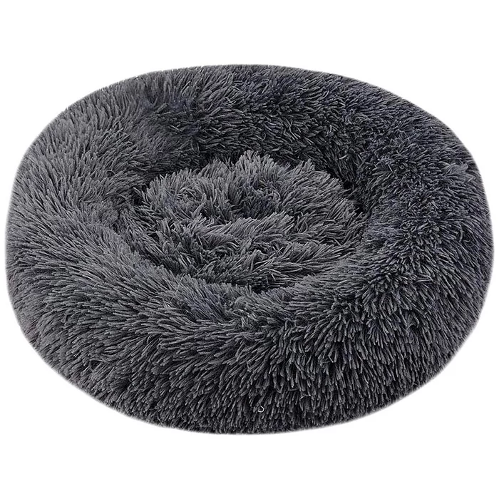 Kutya, macska plüss fekhely, 100 x 15 cm, sötét szürke