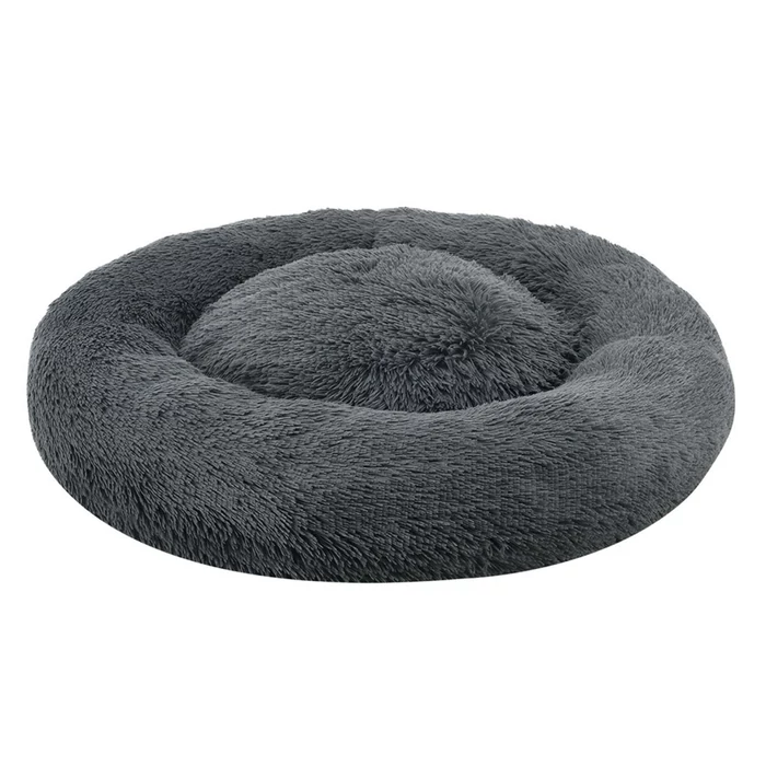 Kutya, macska plüss fekhely, 100 x 15 cm, sötét szürke