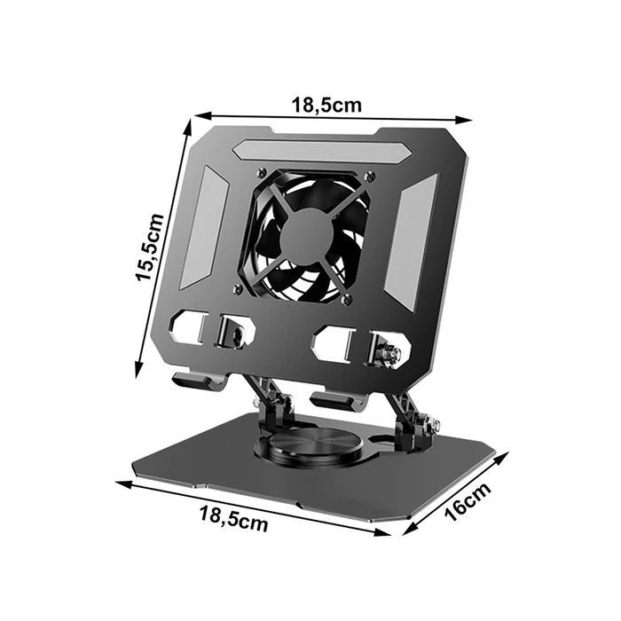 Telefon- és tablettartó állvány hűtéssel, 4-16"