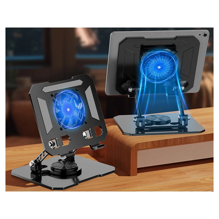 Telefon- és tablettartó állvány hűtéssel, 4-16"