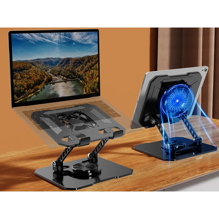 Telefon- és tablettartó állvány hűtéssel, 4-16"