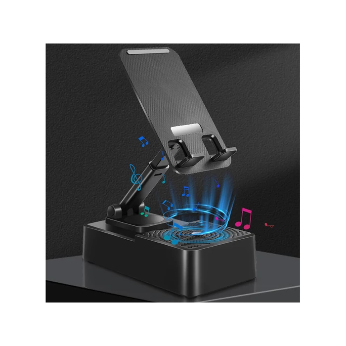 Tablet- és telefontartó Bluetooth hangszóróval