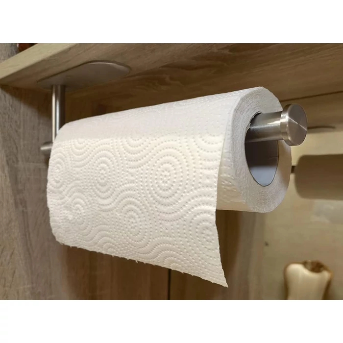 Konyhai papírtörlő tartó öntapadós vagy csavaros rögzítéssel