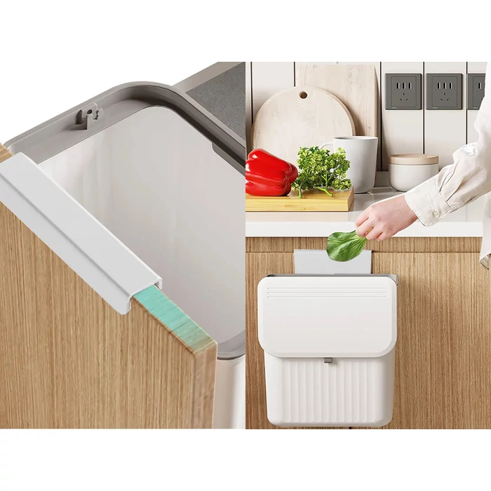 Szekrényre akasztható szemetes, 9 literes