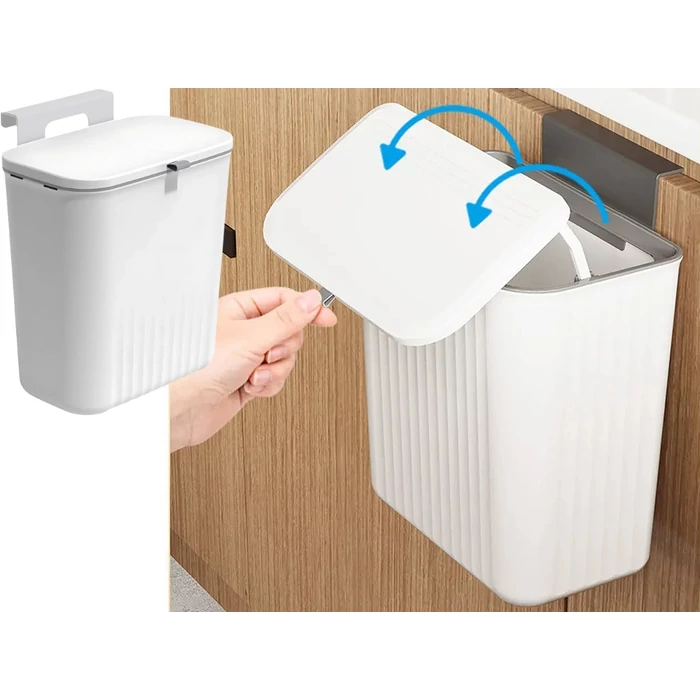 Szekrényre akasztható szemetes, 9 literes