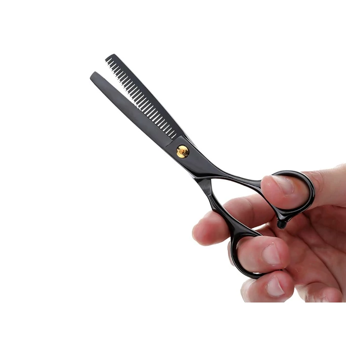 Professzionális ritkító fodrászolló, 17 cm