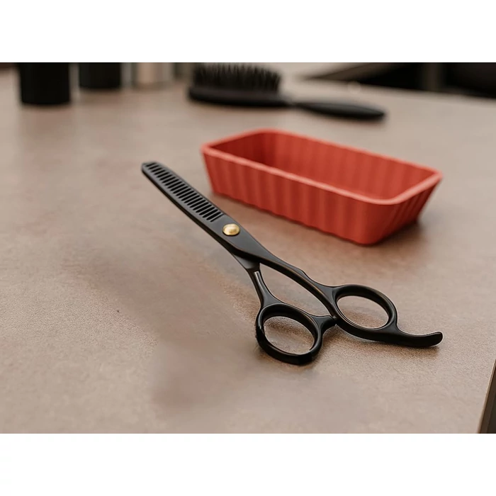 Professzionális ritkító fodrászolló, 17 cm