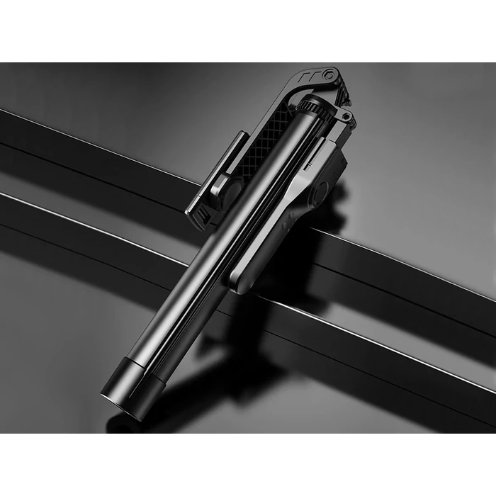 Teleszkópos telefontartó állvány bluetooth távirányítóval, 178 cm