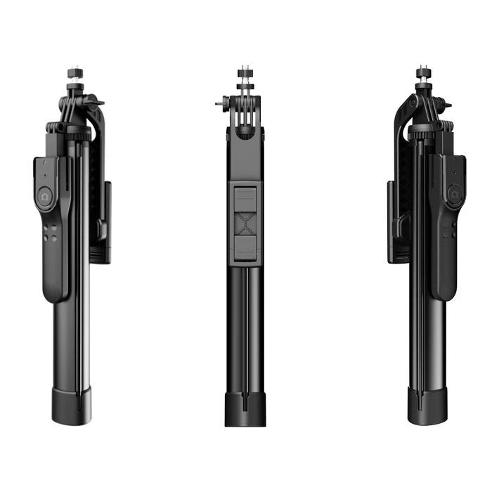 Teleszkópos telefontartó állvány bluetooth távirányítóval, 178 cm