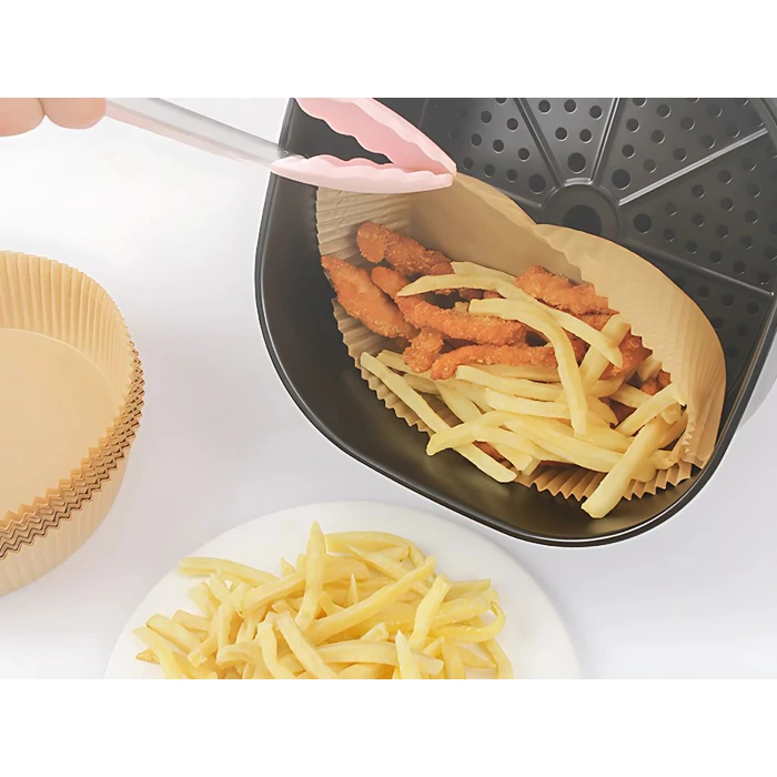 Kerek sütőpapír készlet forrólevegős sütőkhöz, 50 db