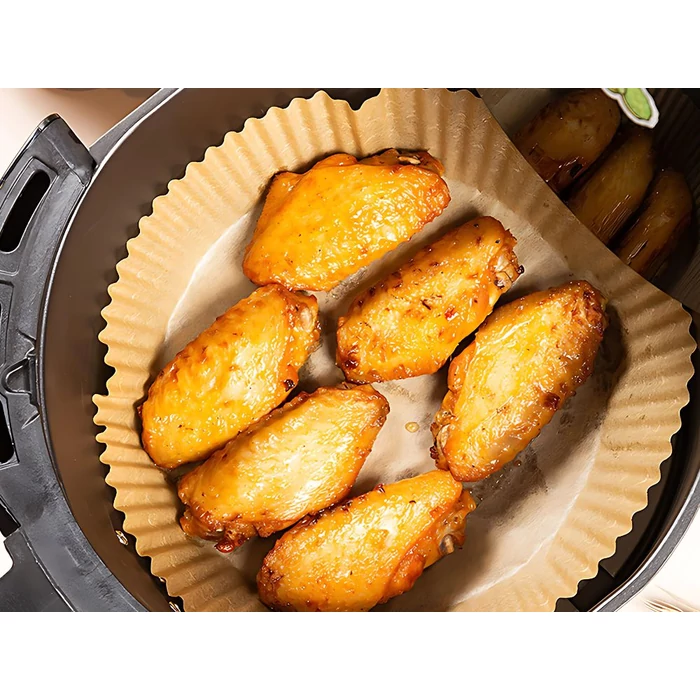 Kerek sütőpapír készlet forrólevegős sütőkhöz, 50 db