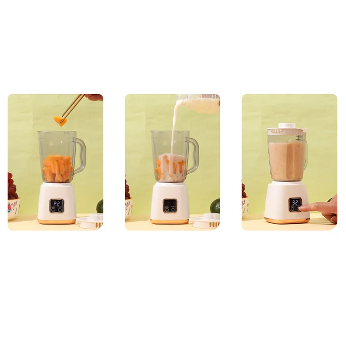 Akkus smoothie készítő turmixgép 3 üzemmóddal, 600 ml, fehér